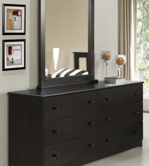 6 Drawer Dresser with Mirror