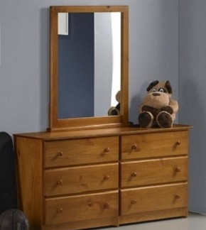 6 Drawer Dresser Pecan