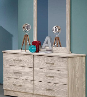 6 Drawer Dresser with Mirror